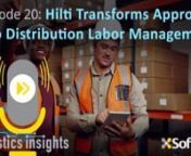 Labor challenges in US distribution are as high as we have ever seen. Almost everyone is scrambling for labor, and few are able to hire and retain all the DC labor they need.nnFacing similar challenges, tool maker Hilti launched a program earlier this year to revolutionize the way it treats DC workers, across more than a dozen facilities in the US.nnLogistics Insights @ Podbean.comnnFull Transcript:nnLabor challenges in US distribution are as high as we have ever seen. Almost everyone is scram