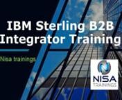 IBM Sterling B2B Integrator TrainingnnIBM Sterling online class is designed to help companies integrate EDI and B2B processes across partner communities in a single gateway.nNisa’s IBM sterling online class is designed to learn artificial intelligence and blockchain management that helps connect suppliers and customers ecosystem in an organisation. IBM Sterling is a flexible platform available through a hybrid cloud or on-premises. After completion, if sterling training, you will be able to ad