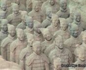 Terracotta Warriors, zoom in, Xian, China, stock footage