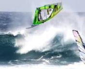 This winter Maui experienced untypical weather: the trade winds were blowing and they were blowing hard. So, the likes of Jason Polakow, Ricardo Campello and Robby Swift enjoyed the good conditions caused -as they say- by La Niña.