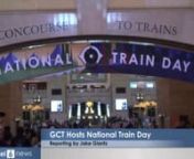 New York, NY (Channel 6 News) -- Grand Central Terminal celebrated 40 years of America&#39;s railroads Saturday, during the 5th annual National Train Day. The day was a celeration of how trains have touched the lives of people around the country. On Display were 3 trains- An Acela Express, The Amtrak Museum Train, and a 1970 choochoo.