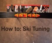 Ski Tuning 101: the basics of ski tuning, edge sharpening, waxing and scraping.nnWhether you&#39;re a pro, bro, or joe, if give your skis a little love throughout the season, they’ll repay you in spades. Tuning improves performance and extends the life of your skis. We’re talking to you, Mister I-Only-Ski-Pow. Here’s a step-by-step video from our in-house Tuning Tzar on the basics. And drop the pretense: no one actually “only skis powder” anyway.