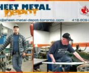 http://www.sheet-metal-depot-toronto.comnnSheet Metal Depot is a leading edge fabrication company supplying the HVAC, food service, roofing,nlarge scale construction, and other sheet metal dependant industries. We produce high end precisionnsheet metal components and parts for a demanding and growing wealth of clients. We are highly trainednand experienced professionals who believe in delivering top quality products to our customers.nnWith continuous development, and our priority being the absol