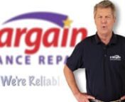 Why A Bargain Appliance Repair? nWe work on all Major Brands: Kenmore, Whirlpool, General Electric, Amana, Maytag, Jenn-Air, Frigidaire, Sub Zero, Kitchen Aide, Magic Chef, LG, Samsung and Scottsman. We also work on Garbage Disposals, and Air Conditioning in some markets.n nWe offer a one year parts and labor repair guarantee. Your satisfaction is our utmost concern.nHours of Operation &#124; Mon-Fri: 8AM-6PM, Sat: 8AM-2PM; Sun: Closed. Refrigerator problems are a priority and get our immediate a