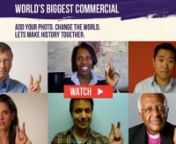 Rotary International is inviting supporters to participate in the World&#39;s Biggest Commercial, promoting the global effort to eradicate polio. Join Archbishop Desmond Tutu, Bill Gates, Jackie Chan, Amanda Peet and other world figures and celebrities participating in Rotary&#39;s