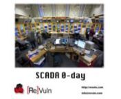 A showcase of some SCADA 0-day exploits owned by ReVuln. The 0-day vulnerabilities are all server-side and remotely exploitable. This video shows issues affecting the following vendors: General Electric, Schneider Electric, Kaskad, ABB/Rockwell, Eaton, Siemens. Please note that many other 0-day vulnerabilities owned by ReVuln affecting other well known SCADA/HMI vendors have been not included in this video. ( http://twitter.com/revuln - http://revuln.com )