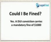 DUI Lawyer Toronto video outlining the consequences of getting a DUI/impaired driving charge. For more information on Toronto DUI Lawyers visit http://www.legalfind.ca and to read the full article title &#39;DUI Lawyer Toronto&#39; here: http://www.legalfind.ca/dui-lawyer-toronto/nn*Material in this video is not intended as legal advice and should not be construed as such. Please contact a lawyer if legal assistance or advice is required.