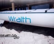 The 12 foot 6 inch Wraith SS paddle board is built for speed. Designed to slice through the water like a hot knife through butter, the Wraith SS is the perfect board for racing or long distance fitness paddling. Light weight, slim design and optimum stability allow the rider to transfer more energy into each stroke.nnMade specifically for racing, the Wraith SS sports single layer fiberglass construction to reduce weight. The hull features