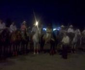 Presentación de la asociación de caballos bailadores, durante la celebración del Triduo de las festividades del Sagrado corazón de Jesús.