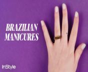 Unlike traditional American manicures, Brazilian manicures paint inside and outside the lines. Sounds messy? It is, but that’s on purpose. The nail stylist covers not only the nail, but the surrounding skin ensuring complete coverage. The stylist then removes excess polish with a wooden stick and acetate, revealing a full coated nail. Another feature unique to this Brazilian style is the removal of the outer layer of the cuticle before applying this polish. This requires skill though, for there is a risk of bacterial infection if not performed properly. In other words, this might not click with your preferred nail care routine. The final result though, is worth the effort. Enjoy this video demonstrating the Brazilian manicure technique from start to finish.