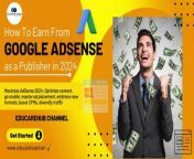 Maximizing AdSense Revenue in 2024: A Quick Guide&#60;br/&#62;&#60;br/&#62;In the realm of online content creation, Google AdSense remains a vital tool for publishers seeking revenue. Here&#39;s a brief overview:&#60;br/&#62;&#60;br/&#62;1. Getting Started: Set up AdSense with a Google Account and integrate it with your website effortlessly.&#60;br/&#62;2. Success Components: Focus on quality content, mobile optimization, and strategic ad placements.&#60;br/&#62;3. Policy Adherence: Avoid violations like click fraud and placement on prohibited content to maintain eligibility.&#60;br/&#62;4. New Ad Formats: Stay updated with new formats to diversify revenue streams.&#60;br/&#62;5. Optimization Tips: Target high-paying keywords, diversify traffic sources, and experiment with ad formats.&#60;br/&#62;6. Conclusion: Adapting to AdSense&#39;s evolving landscape is crucial for maximizing revenue in 2024.&#60;br/&#62;Read more here: https://www.educarehubchannel.com/2024/01/how-to-earn-from-google-ad-sense-as-a-publisher.html&#60;br/&#62;&#60;br/&#62;Ready to boost your AdSense earnings? Let&#39;s get started!#AdSense #MaximizeRevenue #2024Tips