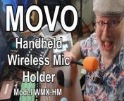 MOVO WMX-HM Handheld Wireless Microphone Holder&#60;br/&#62;This is the Movo WMX-HM Wireless Interview Microphone Adapter - Compatible with DJI Mic, Rode Wireless GO, Hollyland Lark, and More - Works with Wireless Mini and WMX-2 Systems - Wireless Mic Handle