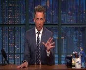 Seth takes some of the Late Night writers&#39; discarded ideas and cooks them into a hilarious casserole of jokes, like a CNN countdown clock to a goat screaming like a man.
