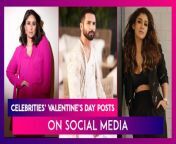 Valentine’s Day, celebrated annually on February 14, is a day when people express their feelings to their loved ones. These romantic feelings are expressed through gestures such as sending flowers, chocolates, cards or even customised gifts. Many celebrities, including Kareena Kapoor Khan, Pulkit Samrat, Nayanthara, Tejasswi Prakash, Shahid Kapoor and others celebrities took to social media to share their love and appreciation for their partners. With such glimpses into their personal lives, celebs once again dished out major relationship goals on this special day.&#60;br/&#62;