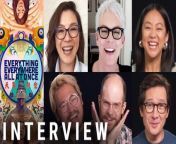 The stars of A24’s “Everything Everywhere All At Once,” including Michelle Yeoh, Jamie Lee Curtis, Ke Huy Quan, Stephanie Hsu, James Hong, Andy Le, Brian Le, and Daniel Mah, join the directing duo The Daniels (Daniel Kwan and Daniel Scheinert) in this interview with CinemaBlend&#39;s Law Sharma. They discuss the chaos of filming, keeping track of continuity within the multiverse, Asian representation, dealing with generational trauma and more.