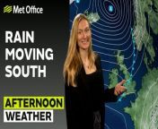 A front of rain will clear southeastwards over Northern Ireland and Scotland into England after midday, with sunny skies and blusterly showers to follow. Ahead of the front, the southeast will stay dry and cloudy throughout the day until some drizzle this evening. – This is the Met Office UK Weather forecast for the afternoon of 27/02/24. Bringing you today’s weather forecast is Annie Shuttleworth.