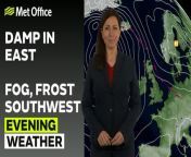 Low cloud and fog patches overnight, with a chance of frost in Wales and the southwest. Sunny spells for many on Wednesday, though cloudy with outbreaks of rain for some.- This is the Met Office UK Weather forecast for the evening of 05/03/24. Bringing you today’s weather forecast is Clare Nasir.