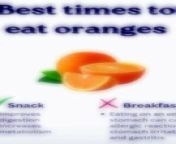 Never take oranges on empty stomach from dr kassam