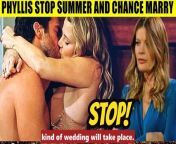 CBS Young And The Restless Phyllis is against Summer marrying Chance - What&#39;s th