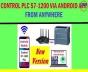 365EVN Automation training - New version Control S7 1200 PLC with Android App mobile - anywhere