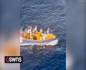 Fourteen people were rescued by the world&#39;s largest cruise ship after they were left stranded at sea for eight days&#60;br/&#62;&#60;br/&#62;The Icon of the Seas made the rescue on March 3rd, its first full day of cruising while on the way to Miami, Florida, USA, from Honduras.&#60;br/&#62;&#60;br/&#62;The ship deployed a life raft and conducted the rescue operation, which took about two hours.&#60;br/&#62;&#60;br/&#62;According to passengers, the life raft had to take multiple trips to safely bring the 14 people on board. &#60;br/&#62;&#60;br/&#62;Icon of the Seas, operated by cruise company Royal Caribbean, can house 5,610 guests and 2,350 staff. &#60;br/&#62;&#60;br/&#62;The whopping ship has seven swimming pools, 2,800 guest cabins and 20 decks.