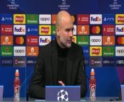 Guardiola on rotating squad ahead of Liverpool in 6-2 aggregate win over Copenhagen&#60;br/&#62;&#60;br/&#62;Etihad Stadium, Manchester, England