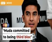This comes amid question marks over Muar MP Syed Saddiq Syed Abdul Rahman taking part in a Perikatan Nasional roadshow.&#60;br/&#62;&#60;br/&#62;&#60;br/&#62;Read More: https://www.freemalaysiatoday.com/category/nation/2024/03/15/muda-to-function-as-third-bloc-inside-and-outside-parliament/ &#60;br/&#62;&#60;br/&#62;Laporan Lanjut: https://www.freemalaysiatoday.com/category/bahasa/tempatan/2024/03/15/muda-berfungsi-sebagai-blok-ketiga-dalam-dan-luar-parlimen/&#60;br/&#62;&#60;br/&#62;Free Malaysia Today is an independent, bi-lingual news portal with a focus on Malaysian current affairs.&#60;br/&#62;&#60;br/&#62;Subscribe to our channel - http://bit.ly/2Qo08ry&#60;br/&#62;------------------------------------------------------------------------------------------------------------------------------------------------------&#60;br/&#62;Check us out at https://www.freemalaysiatoday.com&#60;br/&#62;Follow FMT on Facebook: https://bit.ly/49JJoo5&#60;br/&#62;Follow FMT on Dailymotion: https://bit.ly/2WGITHM&#60;br/&#62;Follow FMT on X: https://bit.ly/48zARSW &#60;br/&#62;Follow FMT on Instagram: https://bit.ly/48Cq76h&#60;br/&#62;Follow FMT on TikTok : https://bit.ly/3uKuQFp&#60;br/&#62;Follow FMT Berita on TikTok: https://bit.ly/48vpnQG &#60;br/&#62;Follow FMT Telegram - https://bit.ly/42VyzMX&#60;br/&#62;Follow FMT LinkedIn - https://bit.ly/42YytEb&#60;br/&#62;Follow FMT Lifestyle on Instagram: https://bit.ly/42WrsUj&#60;br/&#62;Follow FMT on WhatsApp: https://bit.ly/49GMbxW &#60;br/&#62;------------------------------------------------------------------------------------------------------------------------------------------------------&#60;br/&#62;Download FMT News App:&#60;br/&#62;Google Play – http://bit.ly/2YSuV46&#60;br/&#62;App Store – https://apple.co/2HNH7gZ&#60;br/&#62;Huawei AppGallery - https://bit.ly/2D2OpNP&#60;br/&#62;&#60;br/&#62;#FMTNews #SyedSaddiq #MUDA #Parliament