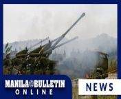 Members of the Philippine Army conduct a live fire exercise of the newly acquired Autonomous Truck Mounted Howitzer System (ATMOS) 155 self-propelled guns and M119 105mm Howitzer during the Combined Arms Training Exercise (CATEX) &#92;