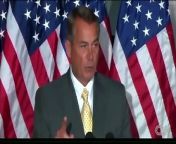U. S. House Speaker Boehner holds a press conference and responds to President Obama&#39;s attempt to increase minimum wage.