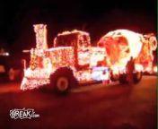 Santa&#39;s newest vehicle isn&#39;t powered by reindeer, it takes an entire power grid just for the lights. Plus he won&#39;t be landing this on anyone&#39;s roof this Christmas.