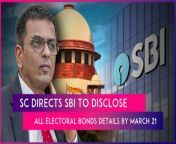 On March 18, the Supreme Court of India said the State Bank of India (SBI) can&#39;t be selective and has to disclose all &#92;