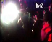 Jamie Foxx was held in a headlock last night before club security broke up the brawl and dragged the other guy out in a choke hold ... and TMZ obtained video from inside the club seconds after the fight. &#60;br/&#62;As we first reported, Jamie got into a scuffle at the Belvedere Red party at Avalon last night. According to an eyewitness who was in the thick of things, Foxx and the other guy were in a long conversation -- and a pretty intense handshake -- when the guy suddenly pulled Jamie down and put him in a headlock.&#60;br/&#62;&#60;br/&#62;We&#39;re told it took security about 20 seconds to pull the guy off Jamie and then drag him out.&#60;br/&#62;&#60;br/&#62;No cops were called and there were no injuries. &#60;br/&#62;&#60;br/&#62;UPDAT3: We just got our hands on video of the fight taken from a balcony above.