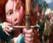 Merida is a skilled archer and impetuous daughter of King Fergus and Queen Elinor. Determined to carve her own path in life, Merida defies an age-old custom sacred to the uproarious lords of the land: massive Lord MacGuffin, surly Lord Macintosh and cantankerous Lord Dingwall. Merida&#39;s actions inadvertently unleash chaos and fury in the kingdom, and when she turns to an eccentric old Witch for help, she is granted an ill-fated wish. The ensuing peril forces Merida to discover the meaning of true bravery in order to undo a beastly curse before it&#39;s too late.