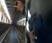Watch: NYPD officers jump onto subway tracks to rescue man as train approaches from idaten jump 2 final battle video