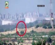 Video released on Tuesday by Hamas&#39; military wing, the Qassam Brigades.