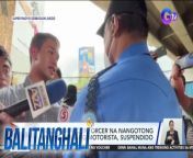 Suspendido ang MMDA Traffic Enforcer na nag-viral, matapos ang kaniya umanong pangongotong.&#60;br/&#62;&#60;br/&#62;&#60;br/&#62;Balitanghali is the daily noontime newscast of GTV anchored by Raffy Tima and Connie Sison. It airs Mondays to Fridays at 10:30 AM (PHL Time). For more videos from Balitanghali, visit http://www.gmanews.tv/balitanghali.&#60;br/&#62;&#60;br/&#62;#GMAIntegratedNews #KapusoStream&#60;br/&#62;&#60;br/&#62;Breaking news and stories from the Philippines and abroad:&#60;br/&#62;GMA Integrated News Portal: http://www.gmanews.tv&#60;br/&#62;Facebook: http://www.facebook.com/gmanews&#60;br/&#62;TikTok: https://www.tiktok.com/@gmanews&#60;br/&#62;Twitter: http://www.twitter.com/gmanews&#60;br/&#62;Instagram: http://www.instagram.com/gmanews&#60;br/&#62;&#60;br/&#62;GMA Network Kapuso programs on GMA Pinoy TV: https://gmapinoytv.com/subscribe