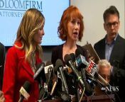 Kathy Griffin gives press conference about her photo of a bloody head resembling the president Donald Trump.
