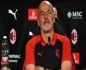 AC Milan v Lecce, Serie A 2023\ 24: the pre-match press conference from dazn germania serie a