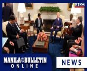 Just before participating in the first Trilateral United States-Japan-Philippines Leaders’ Summit, President Ferdinand R. Marcos Jr. engages in a bilateral meeting with U.S. President Joseph Biden at the White House in Washington, D.C. on April 11, 2024.