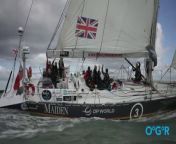 Emotions ran high at the Cowes Yacht Haven pontoon as Maiden UK (03) made a triumphant return to home waters in strong winds and choppy waters. &#60;br/&#62;&#60;br/&#62;The former Whitbread Yacht crossed the Royal Yacht Squadron finish line at 10:52 UTC, 16th April after 41 days at sea.&#60;br/&#62;&#60;br/&#62;Skipper Heather Thomas and her all-female crew are in with a chance to take the overall handicap IRC title - then declared the winner of the OGR!&#60;br/&#62;