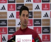 Arsenal boss Mikel Arteta on the challenge of being a Premier League manager and getting through tough times as they prepare to face Wolves&#60;br/&#62;London Colney, London, UK
