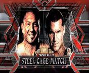Extreme Rules 2009 - Randy Orton vs Batista (Steel Cage Match, WWE Championship) from gal video inc cage