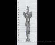 A pencil sketch, of a soldier. Drawn by Scott Snider. Uploaded 04-24-2024.