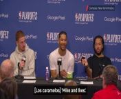 “Mike and Ike, baby!” -Josh Hart throws candy at journalist from young breastfeeding baby