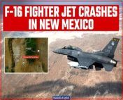 On Tuesday, an F-16 fighter jet crashed west of Holloman Air Force Base in New Mexico, with the pilot successfully ejecting from the aircraft, according to authorities. Base officials stated that the Fighting Falcon went down near White Sands National Park shortly before noon. The pilot, the sole occupant of the aircraft, was transported to a hospital for medical treatment via ambulance, confirmed base spokesperson Denise Ottaviano. An investigation into the crash&#39;s cause has been initiated by base officials. The F-16 was under the jurisdiction of the 49th Wing stationed at the base. Authorities said all non-emergency personnel were being told to avoid the crash site to prevent possible exposure to hazardous chemicals aboard the downed plane.&#60;br/&#62; &#60;br/&#62;#Mexico #F16 #FighterJet #HollomanAirForceBase #Pilot #Ejection #NewMexico #AirForce #Crash #Safety #Emergency #Aviation #Military #Accident #News &#60;br/&#62; &#60;br/&#62;&#60;br/&#62;~HT.97~PR.152~ED.102~
