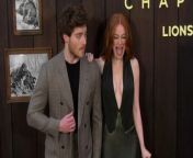 https://www.maximotv.com &#60;br/&#62;B-roll footage: A funny moment with Madelaine Petsch and Froy Gutierrez at the Lionsgate world premiere of &#39;The Strangers: Chapter 1&#39; at Regal DTLA in Los Angeles, California, USA, on Wednesday, May 8, 2024. This video is only available for editorial use in all media and worldwide. To ensure compliance and proper licensing of this video, please contact us. ©MaximoTV