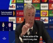 Madrid boss Carlo Ancelotti doesn&#39;t feel Bayern can complain about their controversial last minute equaliser.