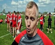Derry hurling manager Johnny McGarvey gives his reaction to crucial Christy Ring Cup win against London in Owenbeg