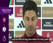 Arsenal boss Mikel Arteta was full of praise for Rob Edwards and the job he has done with Luton