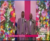 Lorraine Kelly officiates same-sex wedding on 10 year anniversary from abc alphabet at the same time